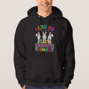 Veste À Capuche Mignonnes lapines Drôle J'Aime Ma Maternelle Pour