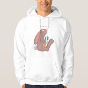 Veste À Capuche Mignons lapin lapin lapin assis avec dessin de car