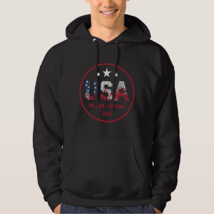 Veste À Capuche Milano Cortina 2026 Vintage Station de ski usa hoc