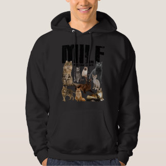 Veste À Capuche Milf Man I Love Felines Pixel