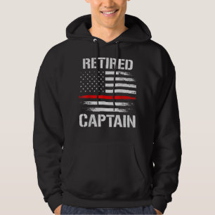Veste À Capuche Mince Red Line Pompier retraité Capitaine d'incend