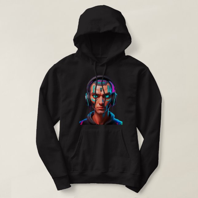 Veste À Capuche Mind Over Noise – Cyber Soul Hoodie (Design devant)