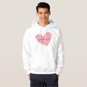 Veste À Capuche mini-coeurs rose rouge et sweatshirt