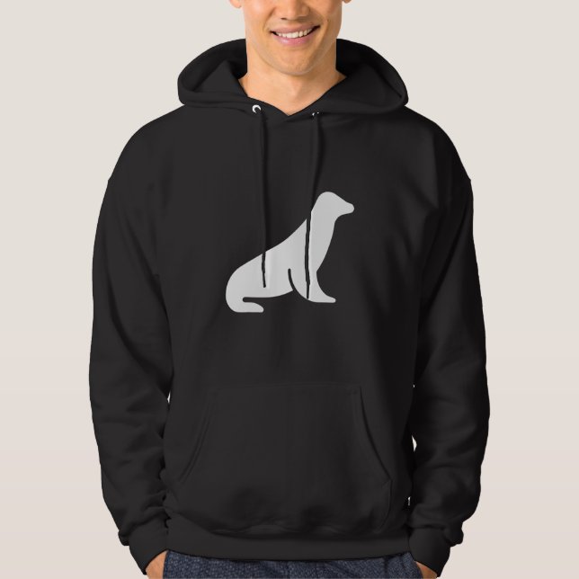 Veste À Capuche Minimalist sea lion (Devant)