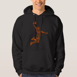 Veste À Capuche MM. Hoddie et le joueur de basket