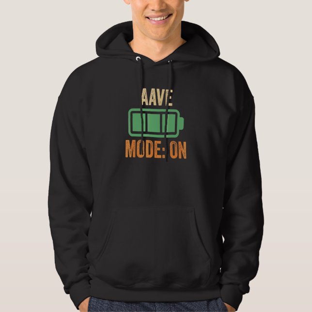 Veste À Capuche Mode Aave activé  Crypto (Devant)