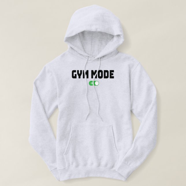 VESTE À CAPUCHE MODE GYM ACTIVÉ (Design devant)