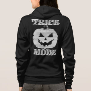 Veste À Capuche Mode Trick Citrouille brillant avant et arrière