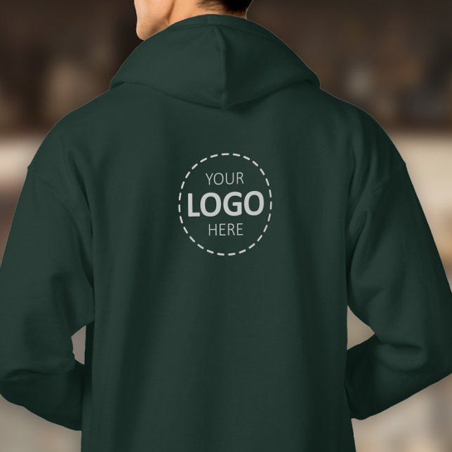 Veste À Capuche Modèle de téléchargement de logo - Dos uniquement  (Créateur téléchargé)