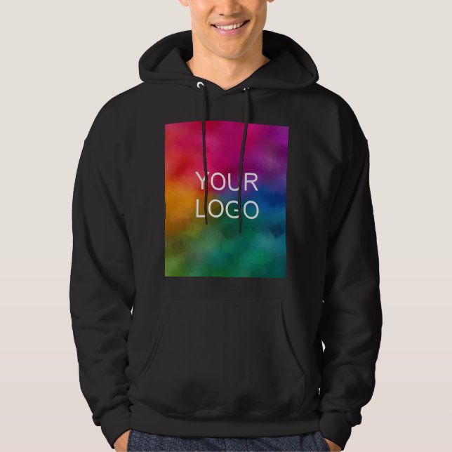 Veste À Capuche Modèle noir tendance télécharger Ajouter logo phot (Devant)