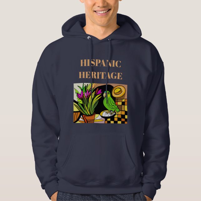 VESTE À CAPUCHE MOIS DU PATRIMOINE HISPANIQUE (Devant)