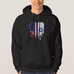 Veste À Capuche Mois israélo-américain du patrimoine Israël Drapea