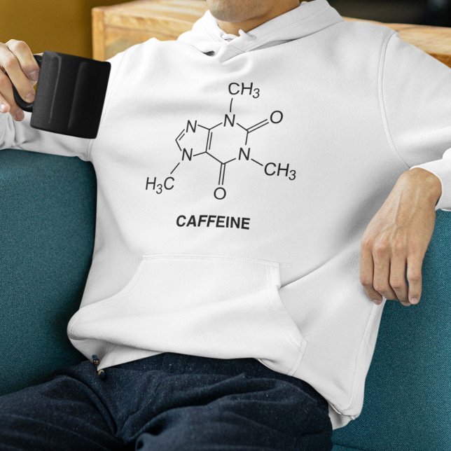 Veste À Capuche Molécule de caféine (Créateur téléchargé)