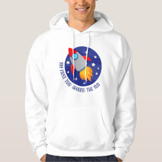 Veste À Capuche Mon 1er voyage autour du soleil Gif d'anniversaire