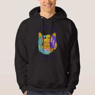 Veste À Capuche Mon Âne Est Un Chien Coloré Carlin Classique T-shi