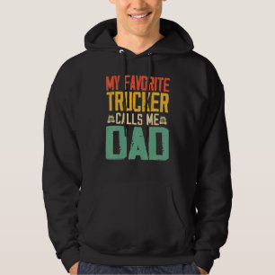 Veste À Capuche Mon Camion Favori M'Appelle Papa Vintage Retro