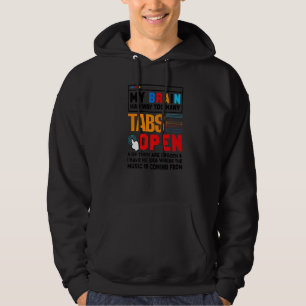 Veste À Capuche Mon Cerveau A Beaucoup Trop D'Onglets Logiciel Ouv