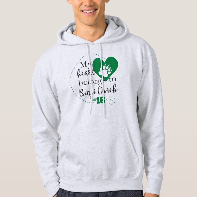Veste À Capuche Mon coeur appartient à Benji Ovich - Beartown (Devant)