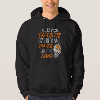 Veste À Capuche Mon Joueur De Basket Favori M'Appelle Nana Grand