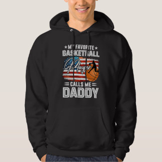 Veste À Capuche Mon Joueur De Basket Favori M'Appelle Papa Ameri