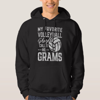 Veste À Capuche Mon Joueur De Volley-ball Préféré M'Appelle Grams