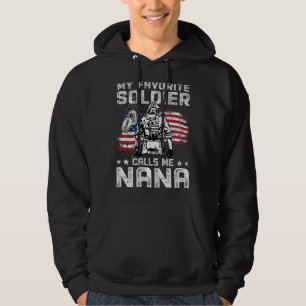 Veste À Capuche Mon Soldat Préféré M'Appelle Nana Fière Siste Armé