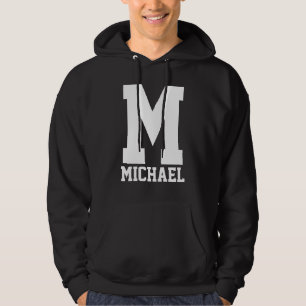 Veste À Capuche Monogramme de Letterman de fac