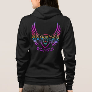 Veste À Capuche Monogramme des ailes de l'Ange du crâne de Partie