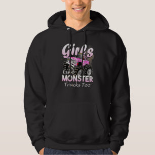 Veste À Capuche Monster Camion Filles Comme Monstres À Anniversair