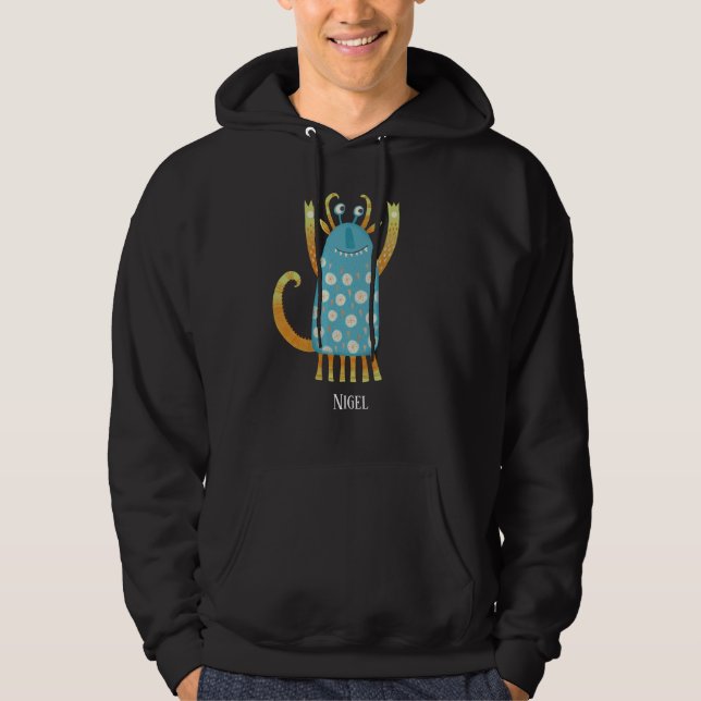 Veste À Capuche Monstres amusants Personnalisé (Devant)