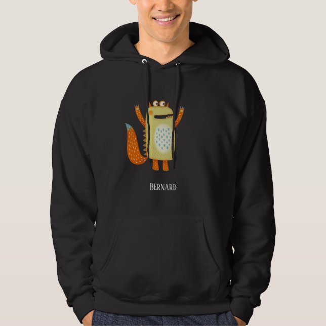 Veste À Capuche Monstres amusants Personnalisé (Devant)