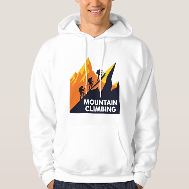 Veste À Capuche Montagne Escalade Aventure Silhouette (Devant)