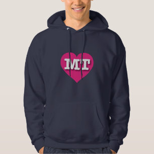 Veste À Capuche Montana Hot Pink Heart - J'aime MT