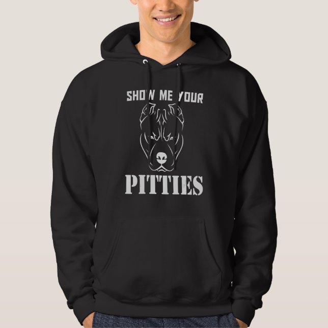 Veste À Capuche Montrez-Moi Vos Pitties Pitbull 16 (Devant)