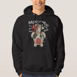 Veste À Capuche Moo Cute Amoureux des animaux de ferme Funny Farme