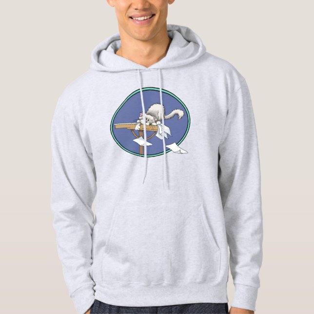Veste À Capuche Motif du mal du chat (Devant)