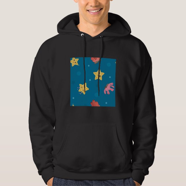 Veste À Capuche Motif vectoriel du tube de pêche (Devant)