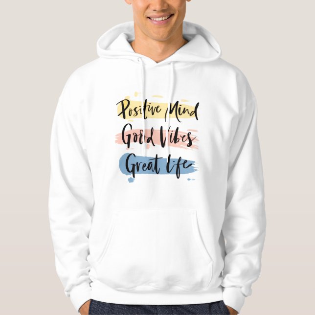 Veste À Capuche motivation citations Sweatshirt bonheur inspirati (Devant)