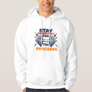 Veste À Capuche Motivation de gym pour exercice cohérent Typograph