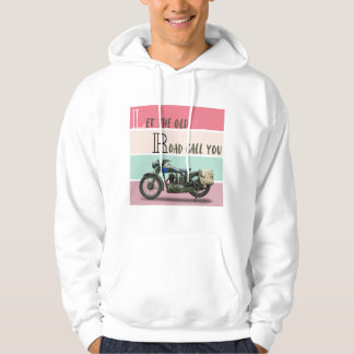 Veste À Capuche Moto Vintage - Laissez la Vieille Route Vous Appel