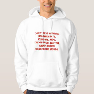 Veste À Capuche Mots dangereux