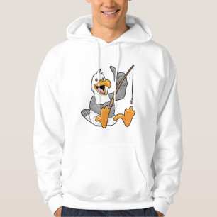 Veste À Capuche Mouette à pêche avec bâton de pêche
