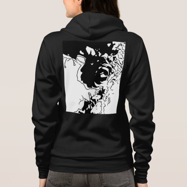 Veste À Capuche MRNStudios Doodle à fleurs (Dos)