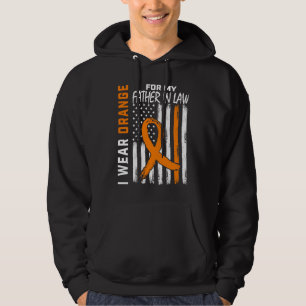 Veste À Capuche MS Orange Beau-père Sclérose en plaques Sensibilis