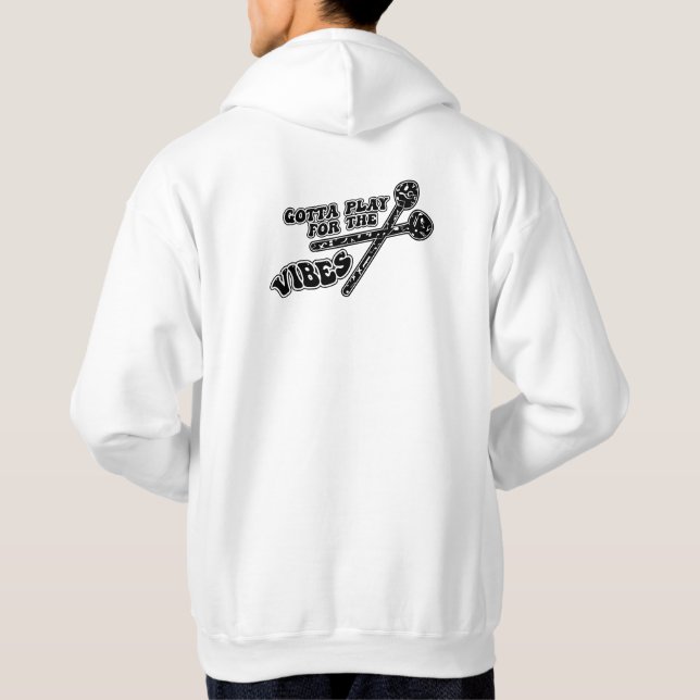 Veste À Capuche Musique Drôle Jouer Vibraphone Mallets Instrument (Dos)