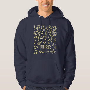 Veste À Capuche Musique est chemise Life