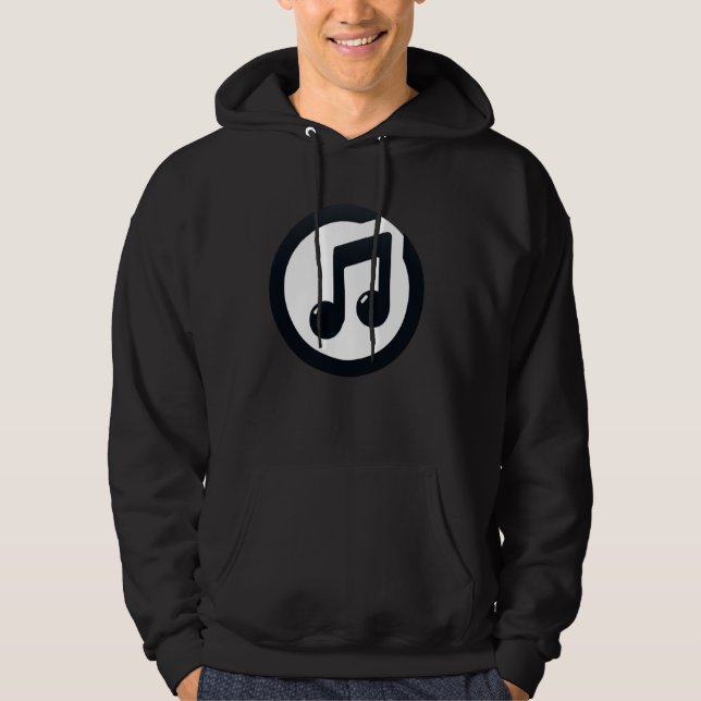 Veste À Capuche Musique esthétique Graphique Musical Note Icône Po (Devant)