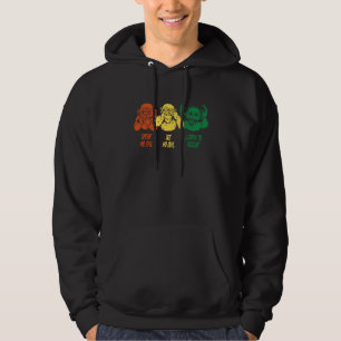 Veste À Capuche Musique reggae disant Trois Singes pour les fans d
