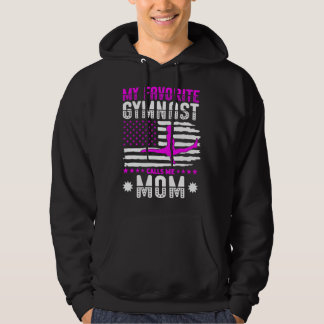 Veste À Capuche My Favorite Gymnast Calls Me Mom Gymnastic 1