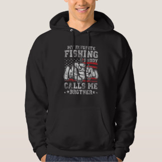Veste À Capuche My Favorite US Flag Buddy Call Me Brother US Flag